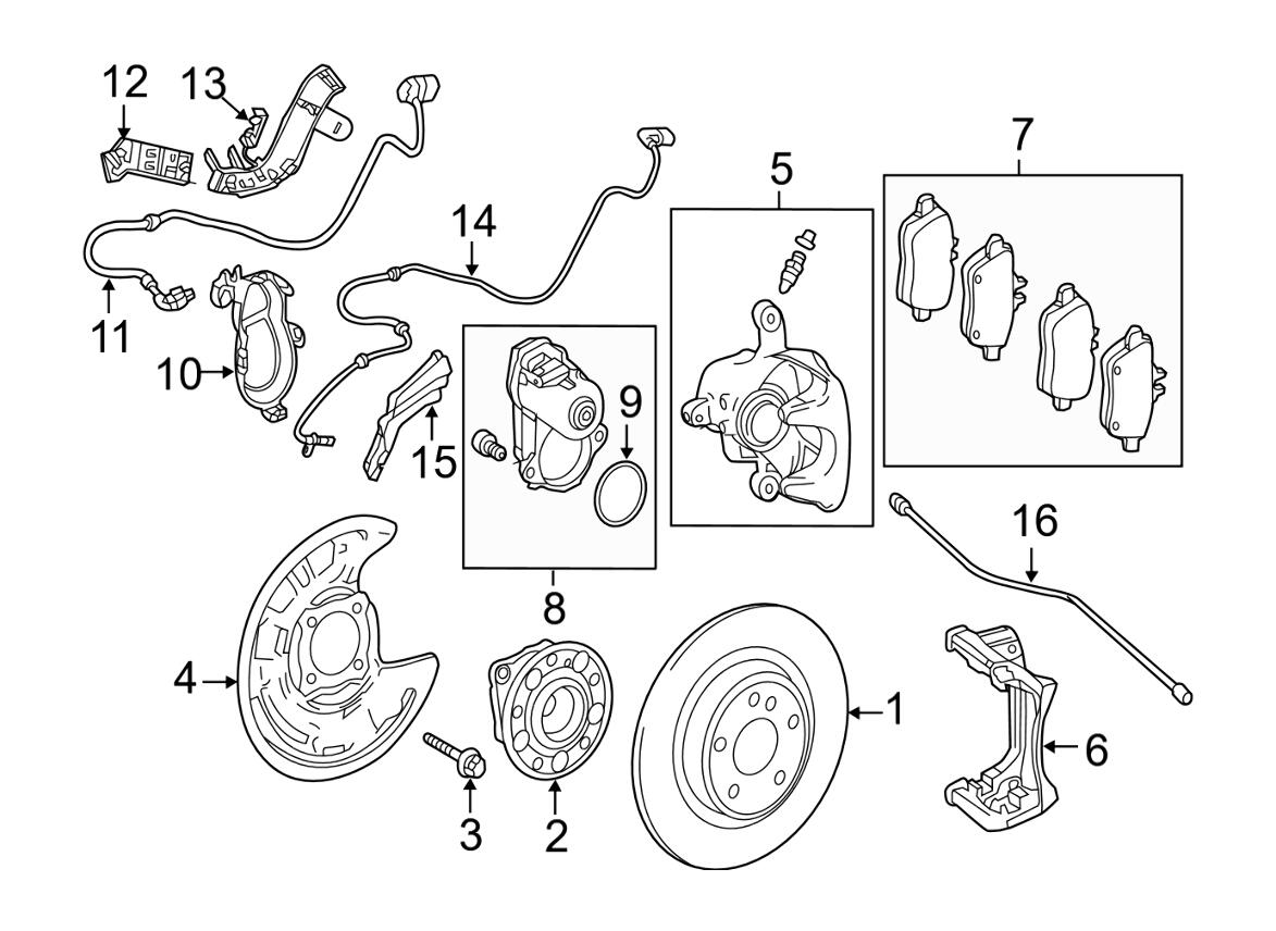 Mercedes Brake Hydraulic Hose - Rear 2464200148